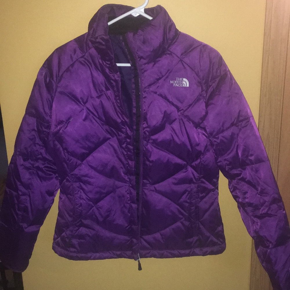 North Face winter jacket, sz M, purple color